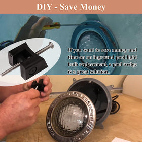 WFCYX 132 wedge—non-corroding, UV-resistant material supports durable pool light repair