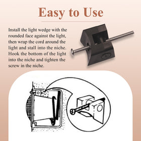 WFCYX 132 wedge—compatible with inground pool lights for versatile above-ground setup