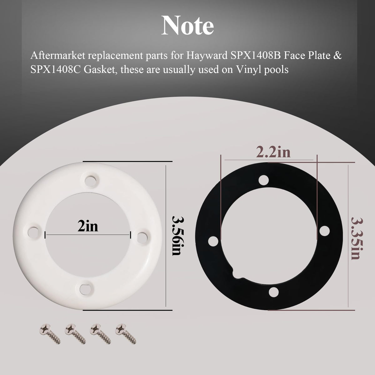 WFCYX pool return kit screws for quick, secure assembly