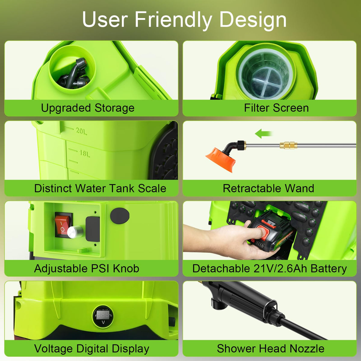 WFH padded ergonomic straps support comfortable all-day use.