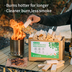WFLUOLUO logs with low sap for cleaner flames.