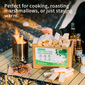 WFLUOLUO natural wood flavor logs without chemicals.