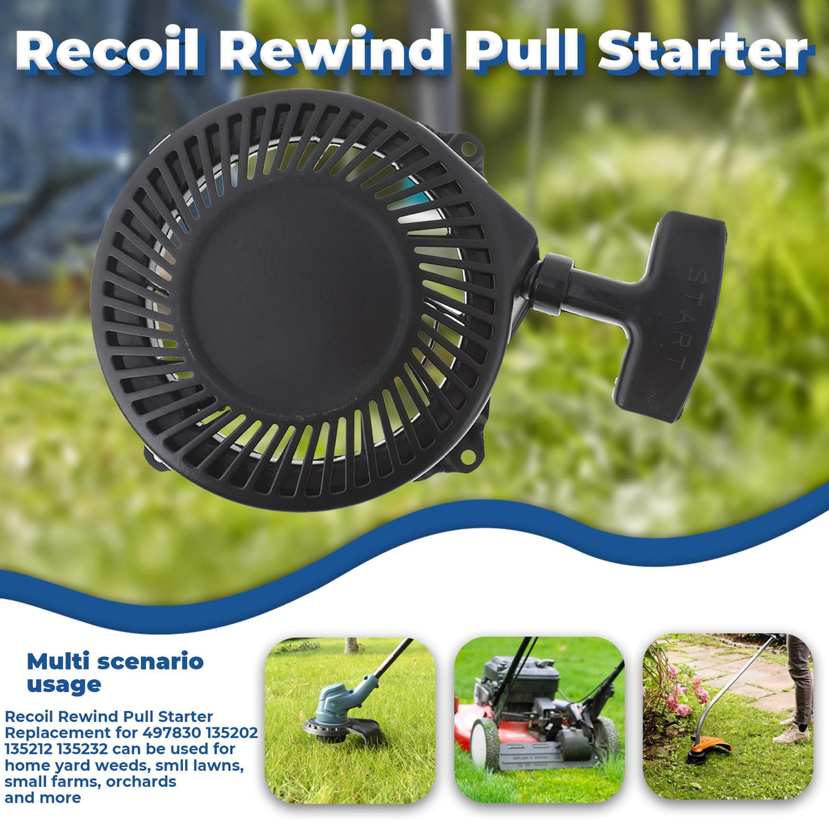 WFLNHB recoil pull starter model compatibility image helps verify fit