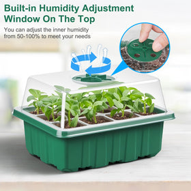 WFOEJEJ durable plastic seed tray withstands reuse.