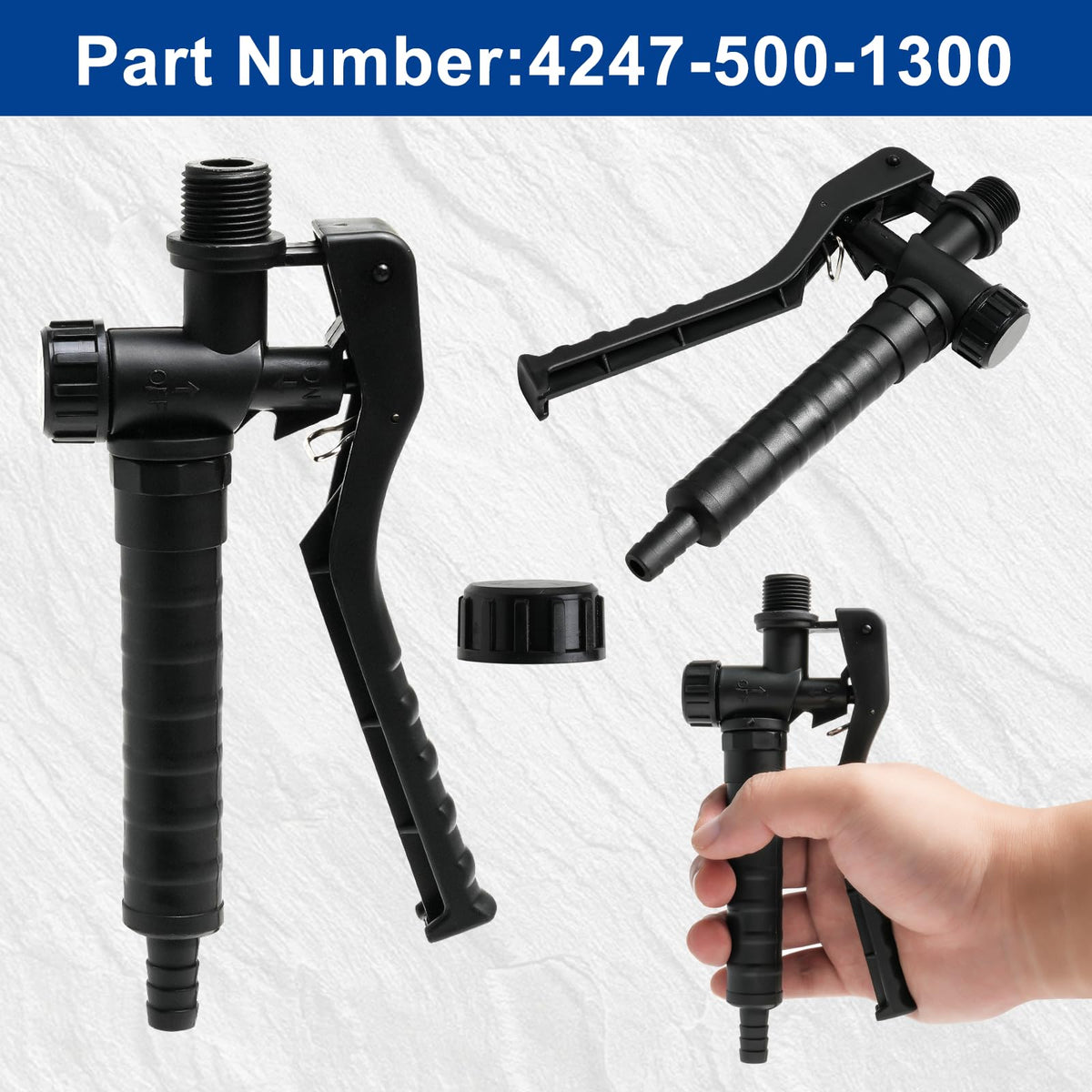 WFXSHparts application-ready spray gun supports fungicide, herbicide, water, and fertilizer tasks.