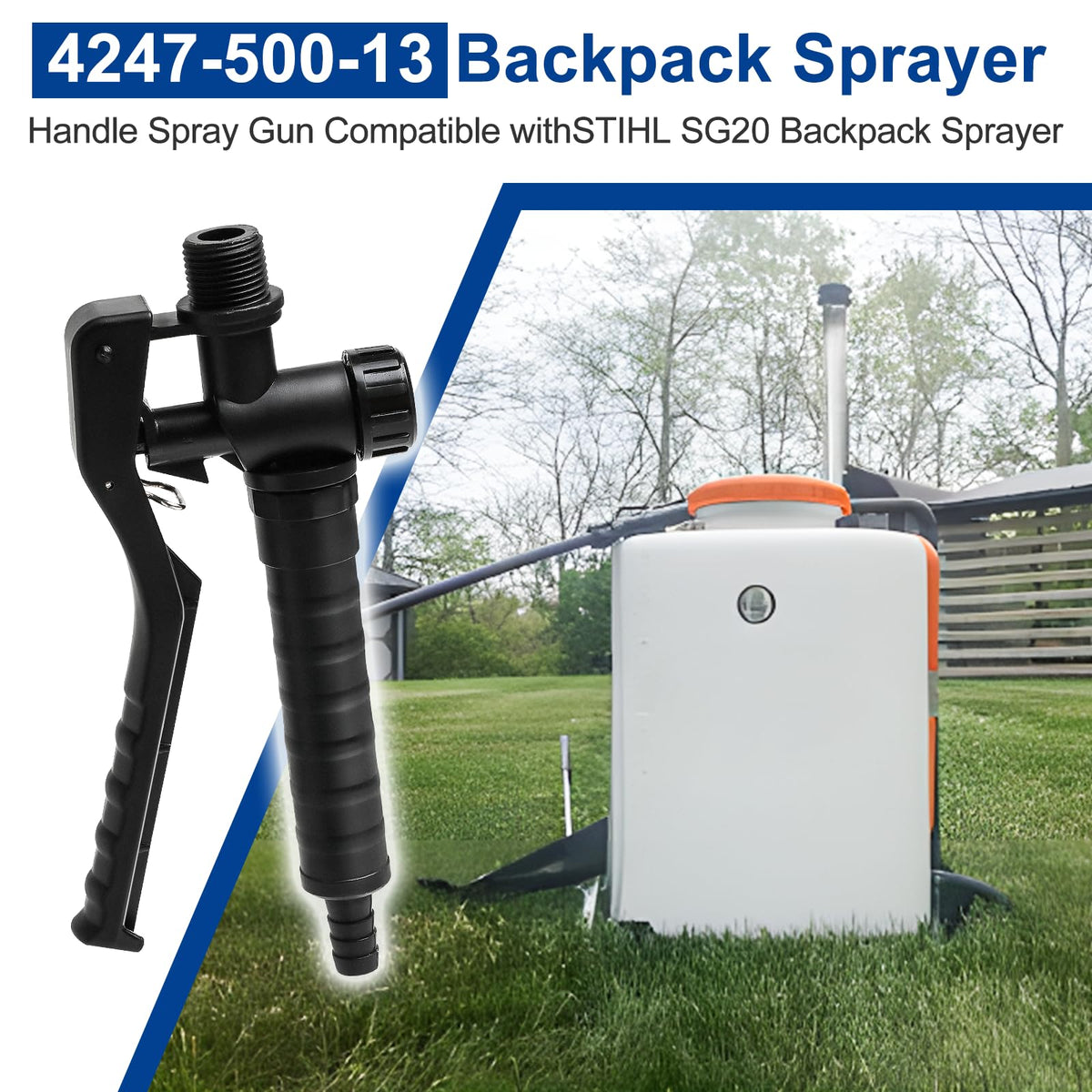WFXSHparts backpack sprayer handle assembly ideal for garden spraying comfort.