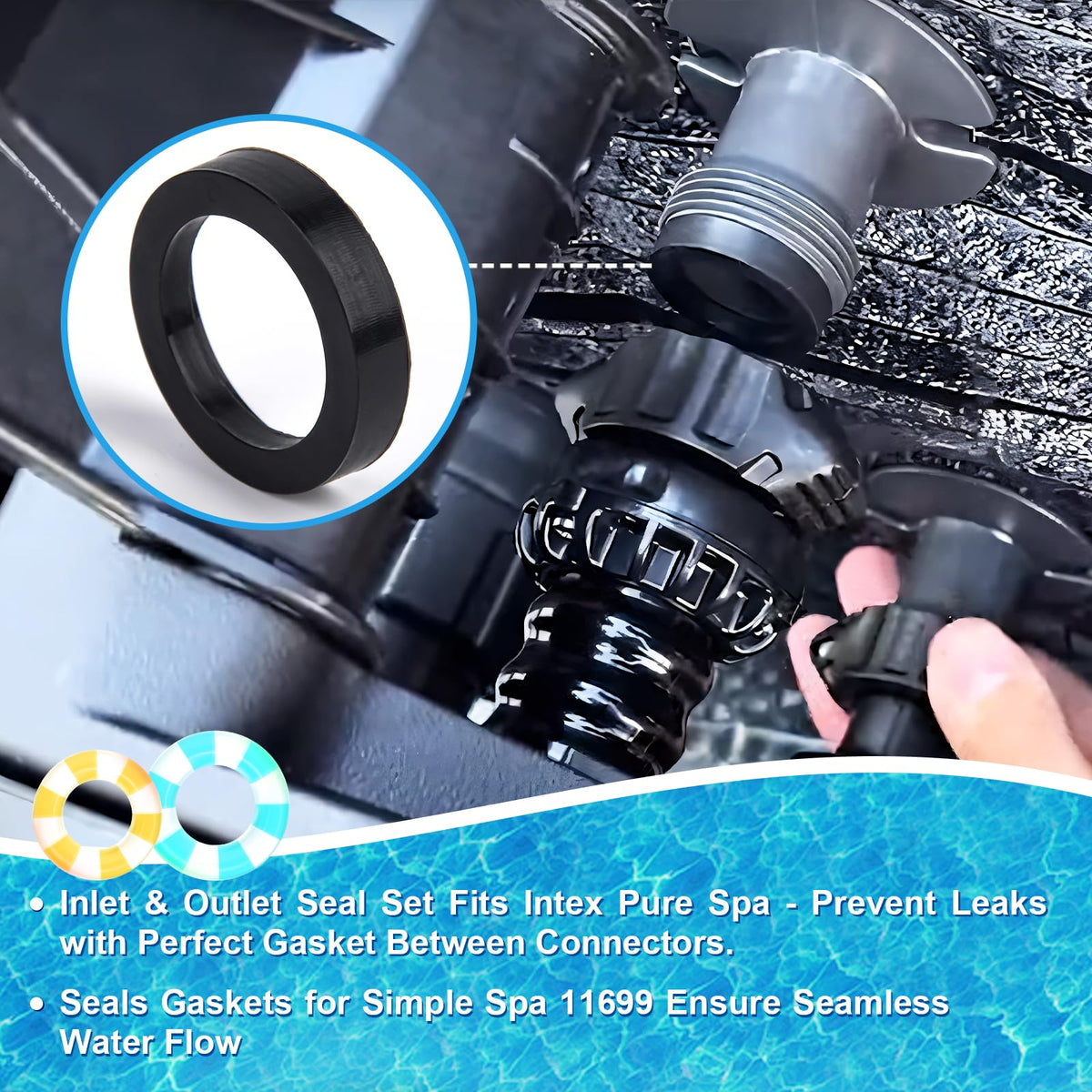 WFXSHparts spa gasket kit installation makes replacement quick and simple for your Intex Pure Spa.