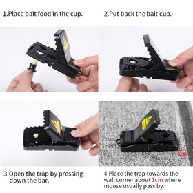 Simple to use indoors and outdoors with quick baiting steps.
