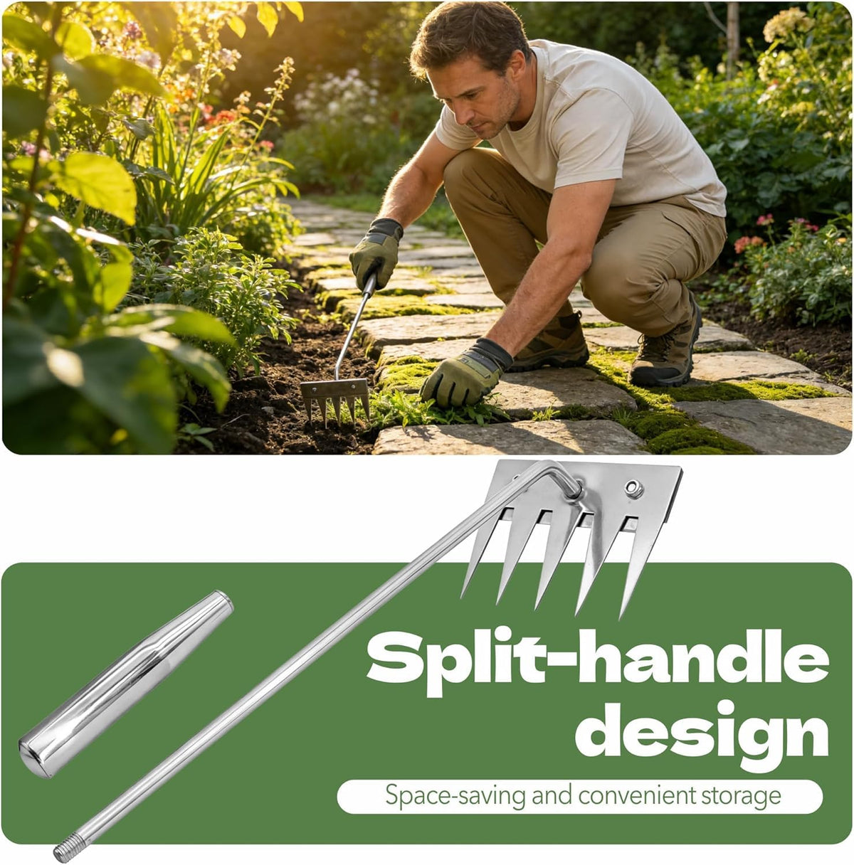 Wggkeep tool excels at precision weeding and soil turning.
