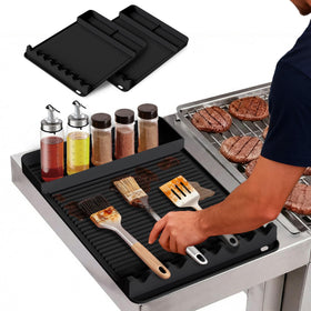 WZGUSXN 2Pack silicone grill mat on Blackstone keeps grill area clean