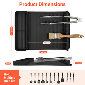 WZGUSXN grill mat raised edge drips for easy cleanup