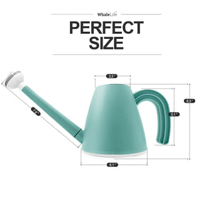 WhaleLife blue indoor plant watering can designed for tidy, spill-free care.