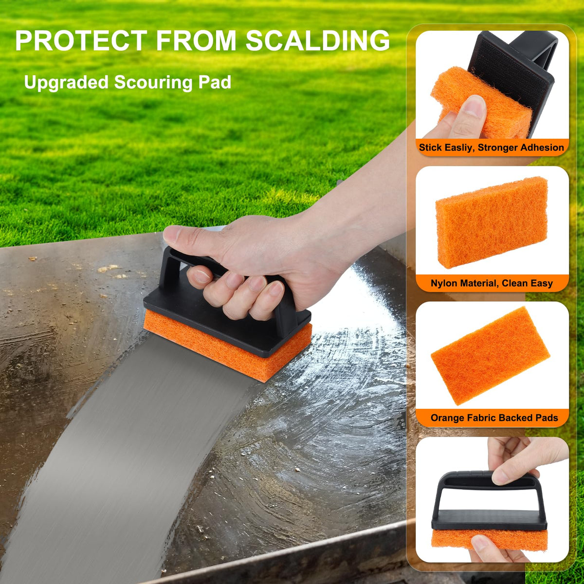 Whaleme cleaning handle pair for comfortable long sessions