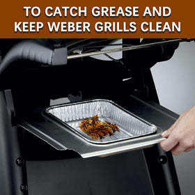 Whaleme disposable pan liners for Weber Q grills simplify cleanup