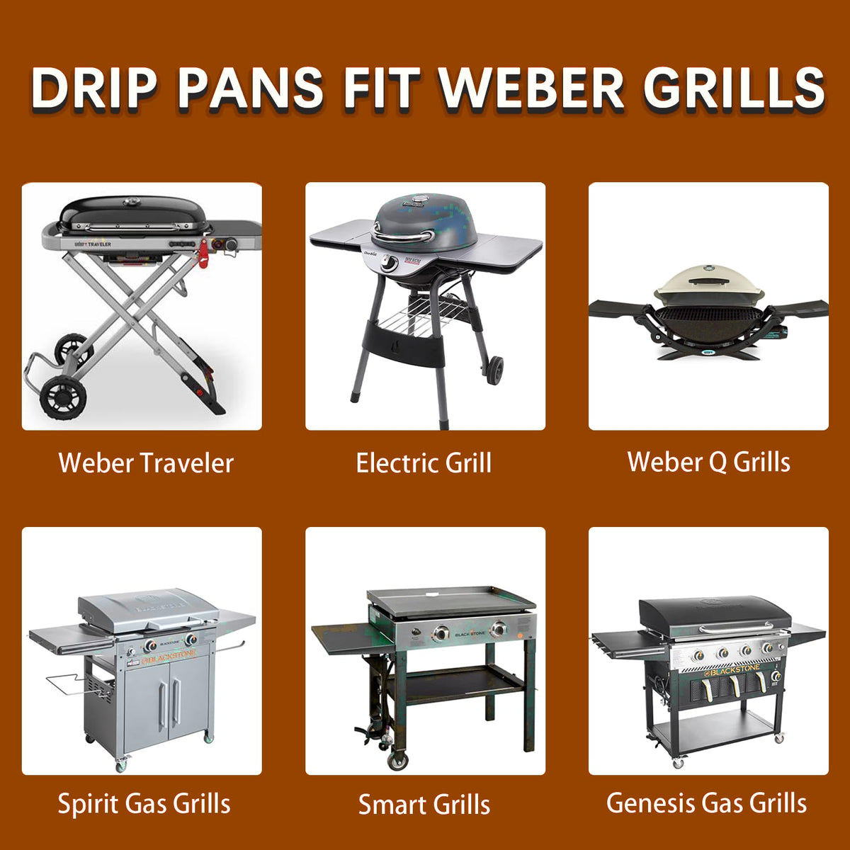 Whaleme foil pan liners for Spirit and Genesis grills protect grill surfaces