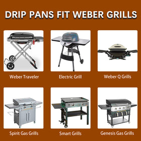 Whaleme foil pan liners for Spirit and Genesis grills protect grill surfaces