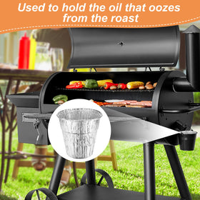 Whaleme easy-clean liner speeds post-cook cleanup and disposal.