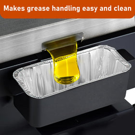 Whaleme liners enabling mess-free grilling with reduced splatter.