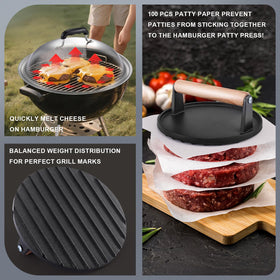 Whaleme Outdoor Griddle Accessories Kit in use for backyard grilling