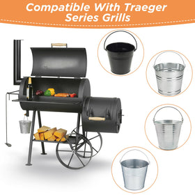 Whaleme pellet grill liner handles high heat and drippings.