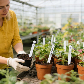 Whaline garden labels suitable for seedlings, flowers, vegetables and fruit trees