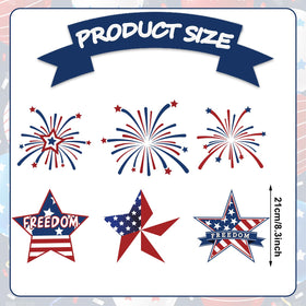 Whaline patriotic garage magnet star decor on metal surface for festive mood.
