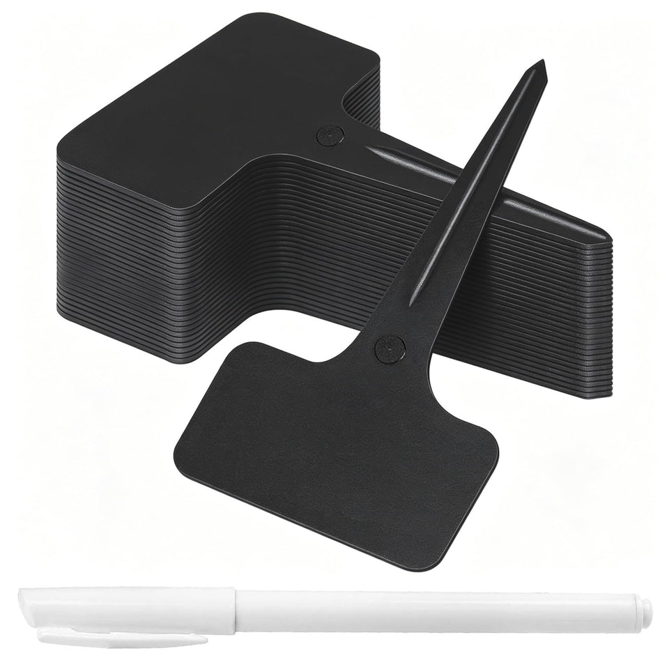 Whaline T-type plant labels 6x10 cm for durable garden labeling in pots and beds