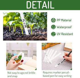 Whaline two marker pens included for quick, durable garden labeling