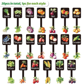 Whaline watercolor cucumber label for quick, clear plant naming.