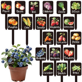 Whaline watercolor lettuce label for easy garden plant identification.