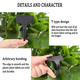 Whaline white marker pen writes clearly on plastic plant tags