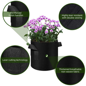 WHATWEARS thickened nonwoven fabric provides durability and breathability for healthy root development.