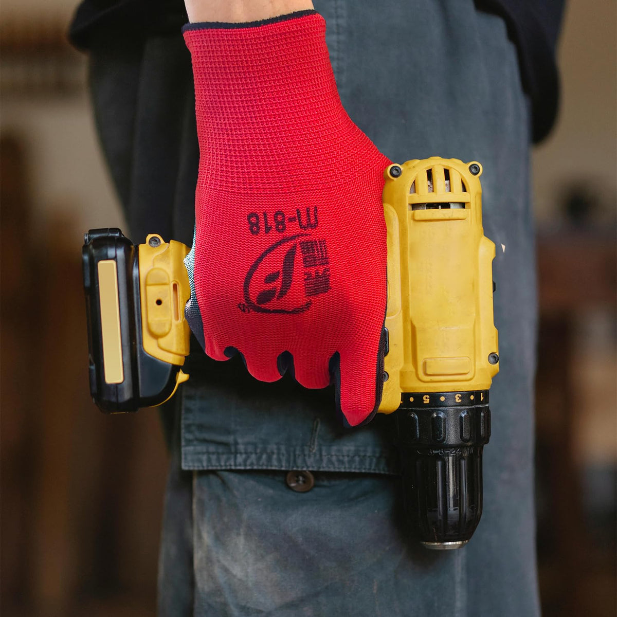 WHEATHUSK black and red gloves fit both men and women comfortably