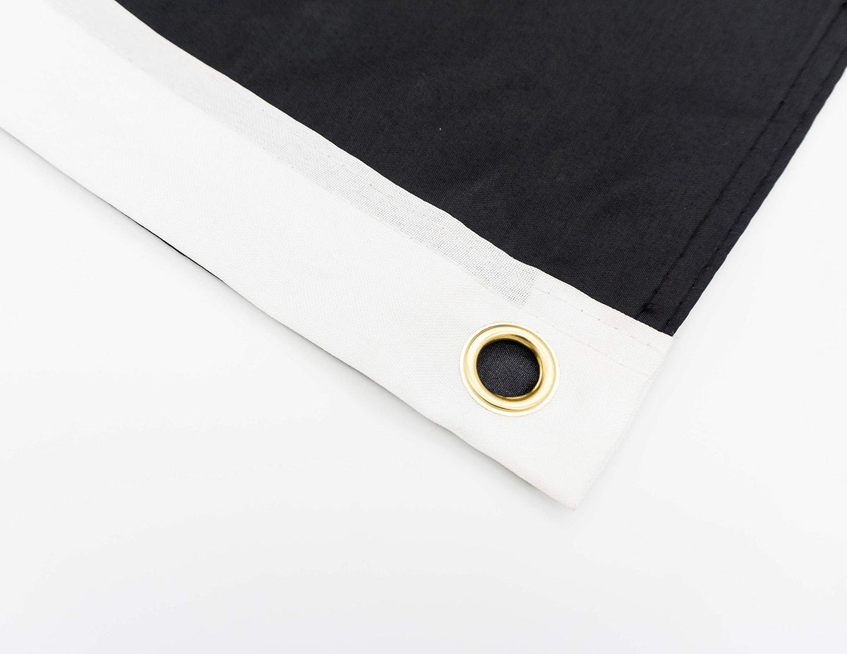 WHGJ flag features double stitched edge for lasting use