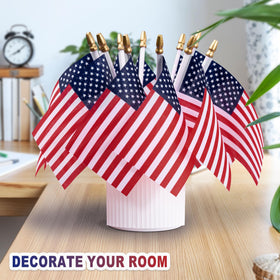 WHGJ waterproof polyester US flags, fade-resistant for long-lasting displays.
