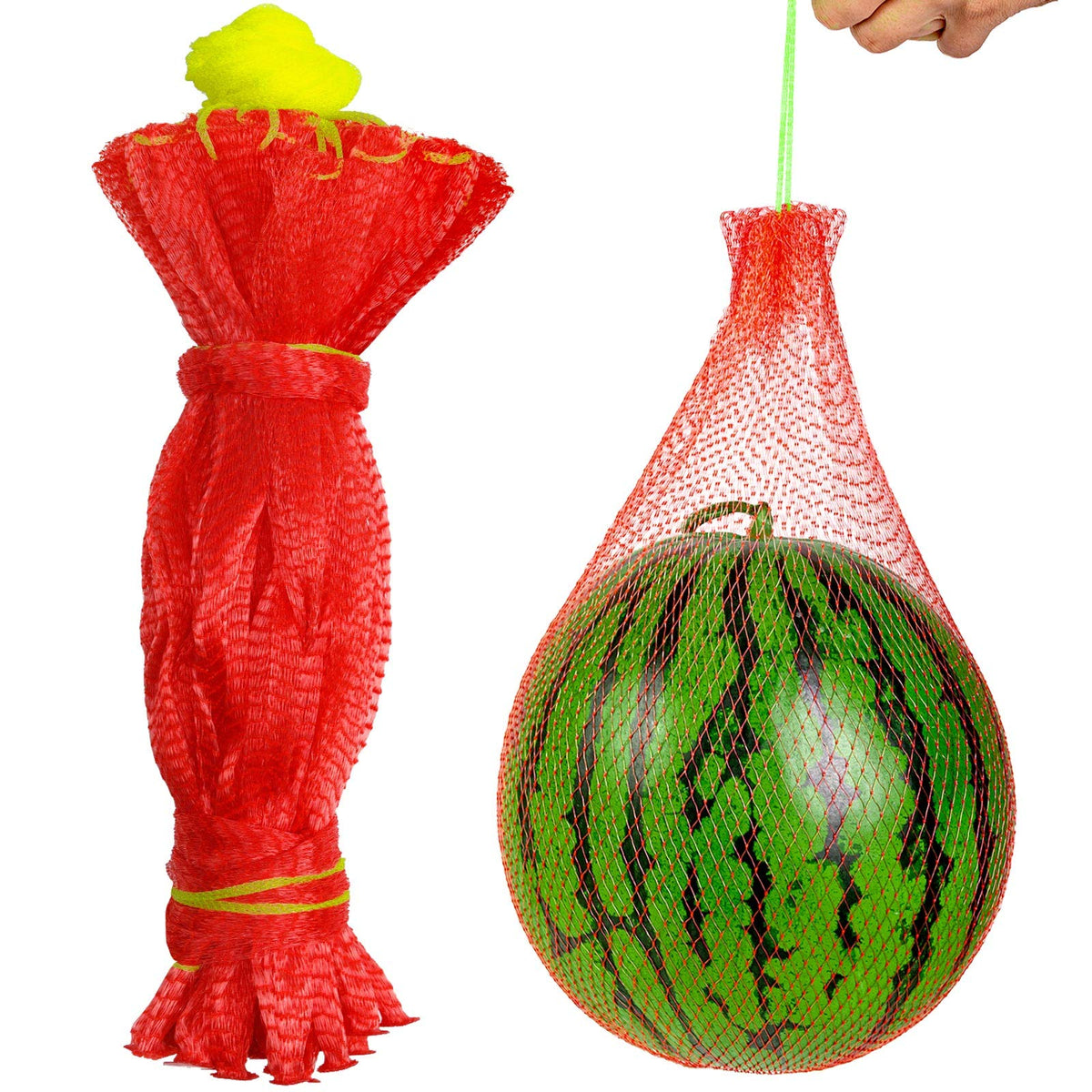WhistenFla Melon Hammock Net 18in holds melons securely on trellis.