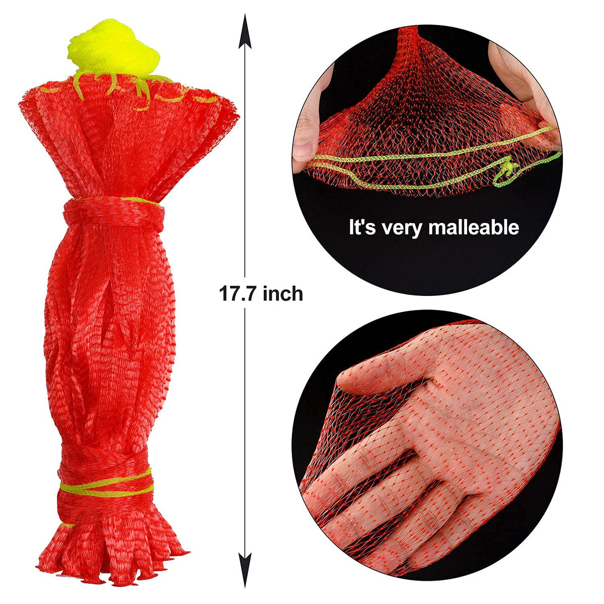 WhistenFla Nylon Mesh Bags are reusable and washable for garden use.