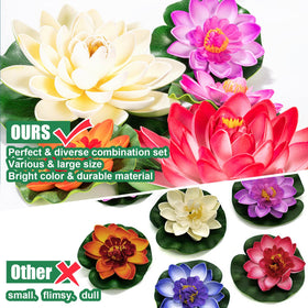 WhistenFla artificial lotus decor suitable for ponds and wedding venues