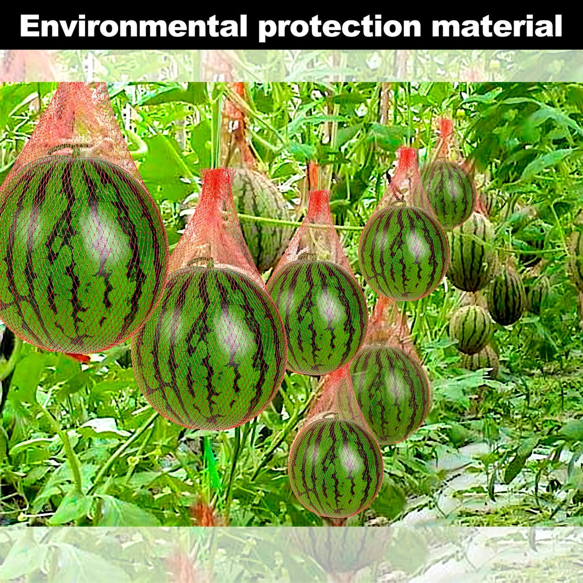 WhistenFla Watermelon Net Heavy-Duty supports fruit weight while improving airflow.