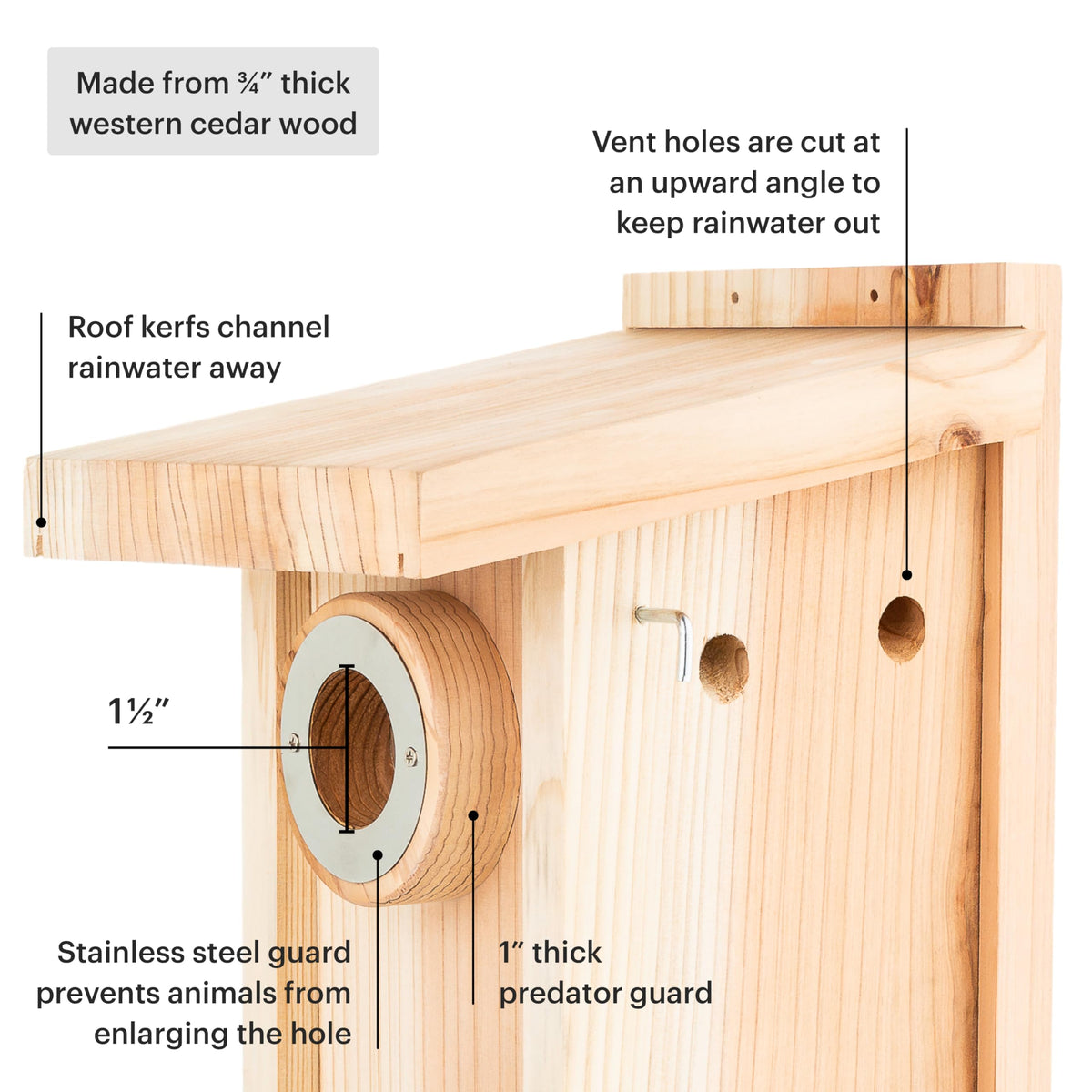 WHITEHORSE cedar construction for durable outdoor use