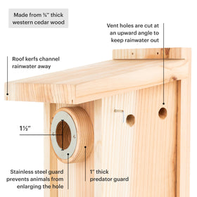 WHITEHORSE cedar construction for durable outdoor use