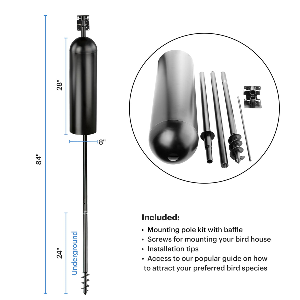 WhiteHorse installation guide included for quick assembly.