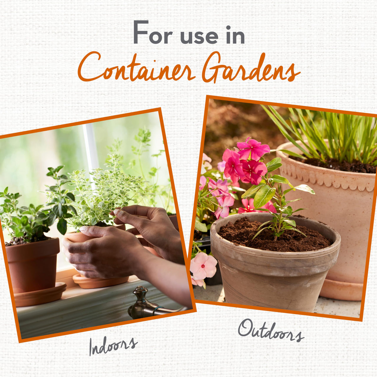 Whitney Farms Indoor-Outdoor Containers support plants on patios and in rooms.