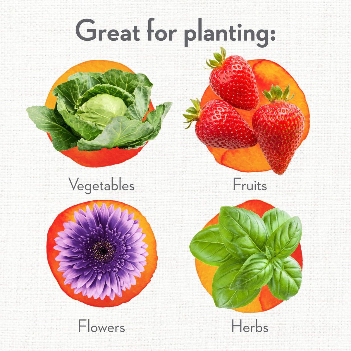 Whitney Farms Natural Fertilizers provide kelp and alfalfa for long-lasting plant nutrition.
