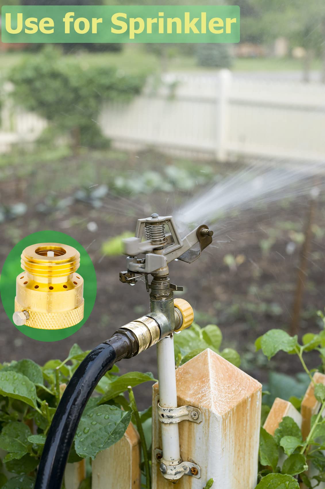 WHK packaging includes backflow preventer, tape, and washers for quick install