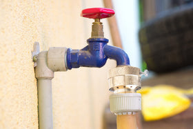 WHK RV water line connection ready for 3/4 inch hose hardware