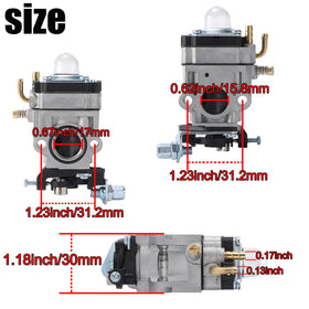 WHLDyno carburetor assembly closeup showing precise fit for fast repairs.