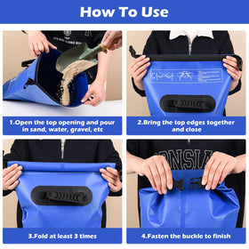 Whmayai heavy-duty nylon handle makes carrying easy.
