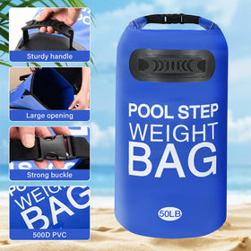 Whmayai roll-top seal pool weight bag keeps sand secure.