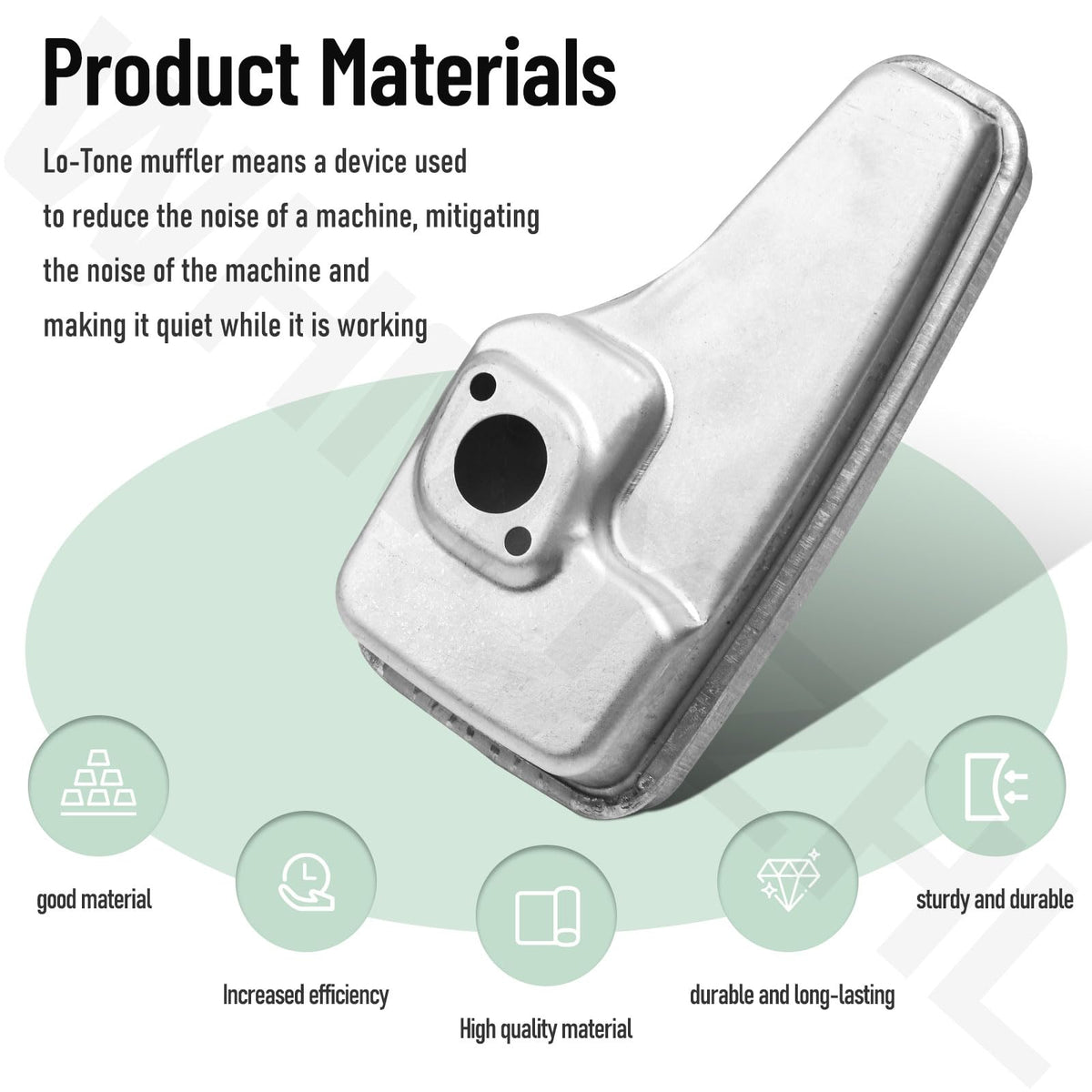 WHMYZHL Lo-Tone muffler close-up highlights noise-reducing design